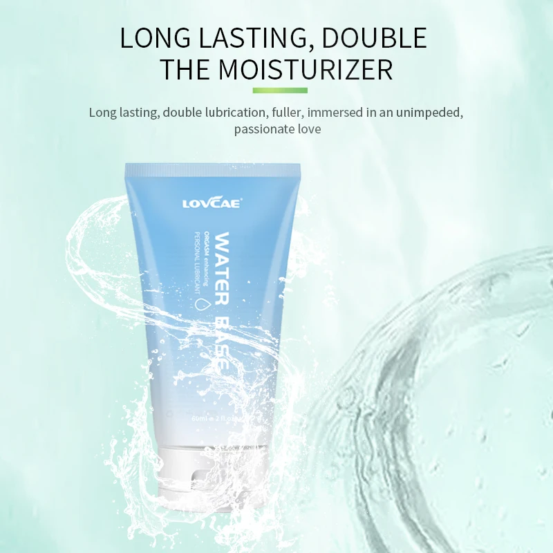 60ML Adult Sex No-Wash Intimate Lubricant Water-Soluble Smooth Non-Sticky Enhance Pleasure for Couples Adult Use