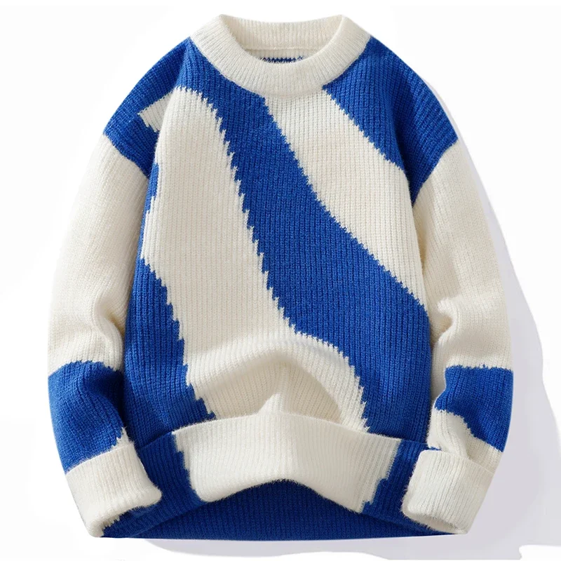 الشتاء مريحة المألوف تنوعا الرجال المتعثرة البلوزات في الهواء الطلق اتجاهات الموضة الدافئة وغير رسمية محبوك البلوزات