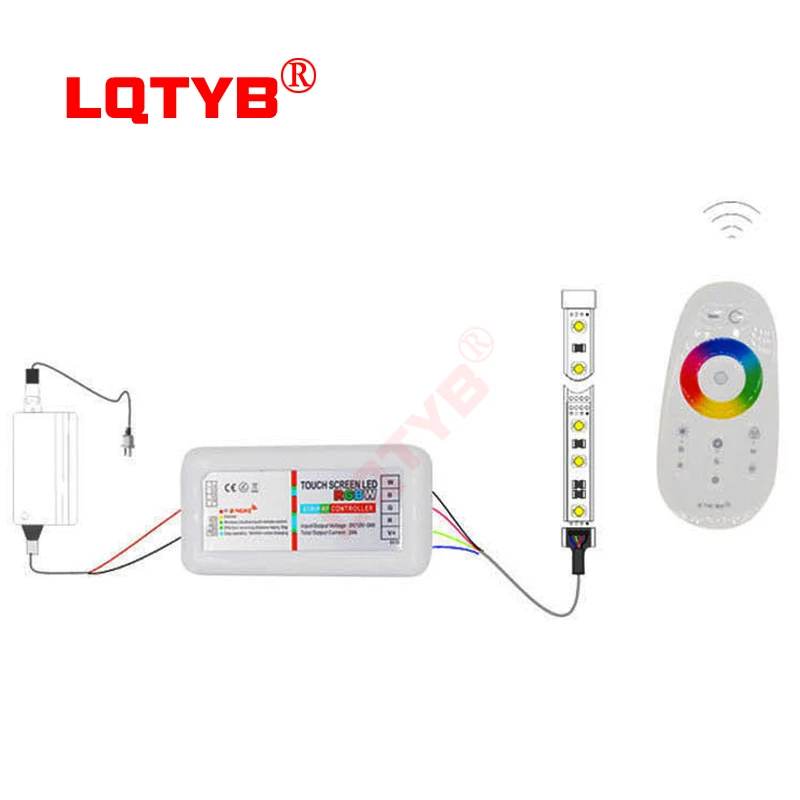 12-24V RGB/RGBW multicolored lamp with 2.4 g wireless touch full-color led lamp with programmable controller lighting debugging