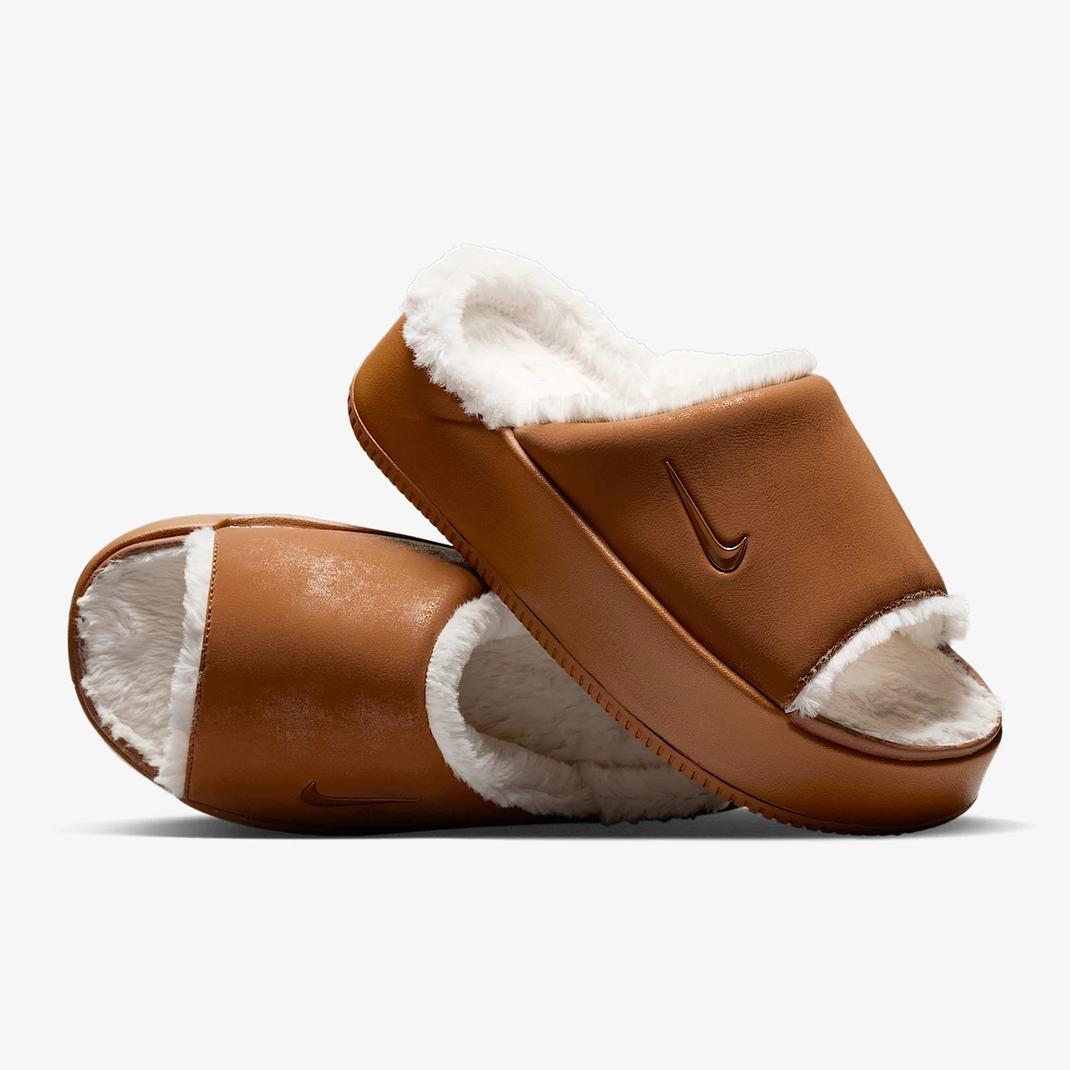Nike genuine Winter Women's Sports Wear-resistant Thick-soled Slippers HV8560-200 image 3