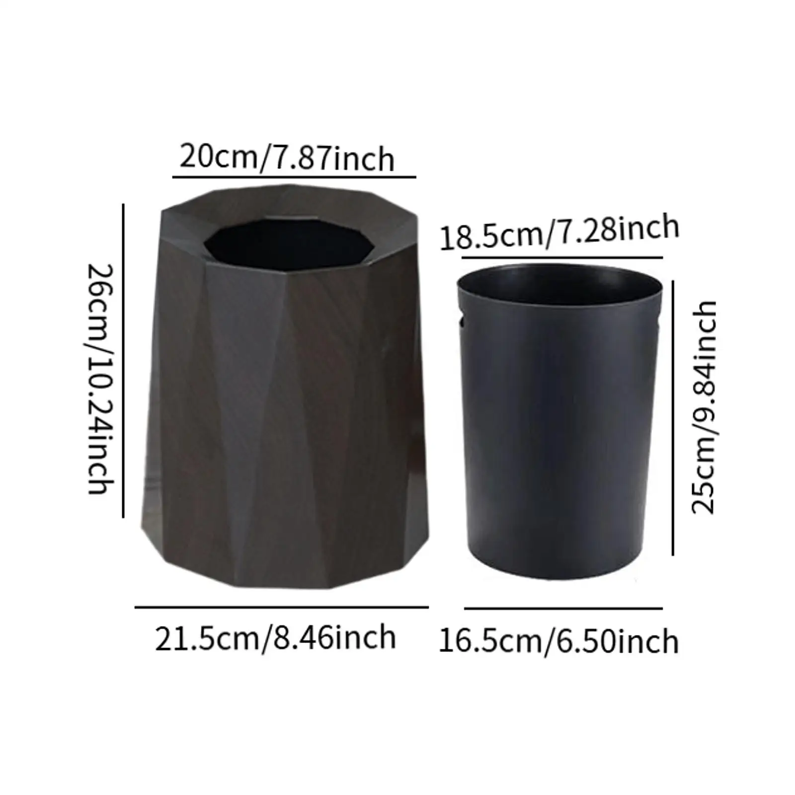 سلة قمامة أنيقة للحمامات الداخلية والمكاتب وغرف المعيشة والمساكن