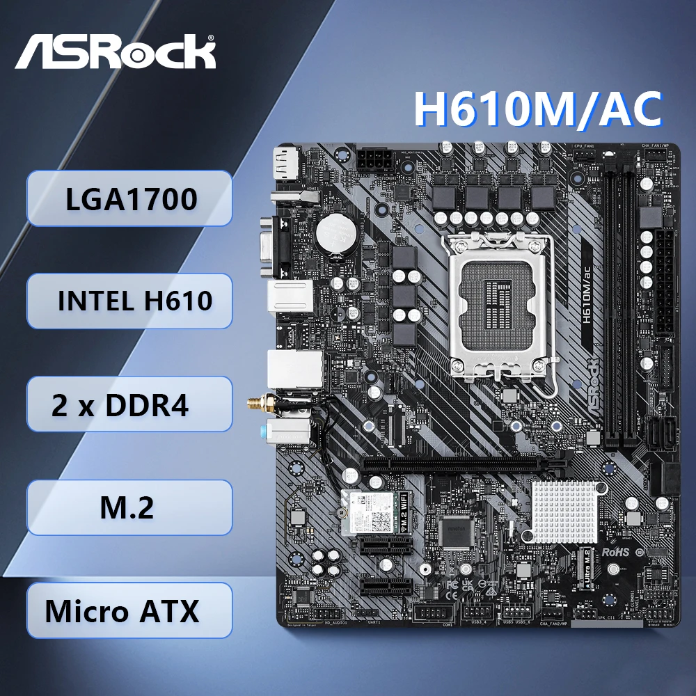 Asrockh610M/Ac Moth…