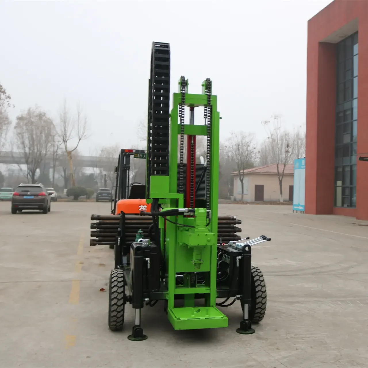 2025200m Deep Hole Water Well Drilling Rig With Mud Pump for Worldwide Underground Borehole Machine Equipments