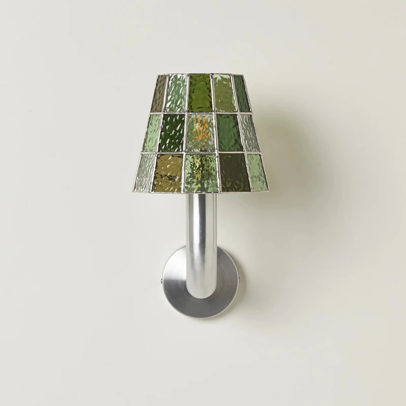 Американские винтажные прикроватные настенные светильники для спальни, Южная Восточная Азия, цветные стеклянные настенные светильники, балкон, коридор, лестница, декоративные бра