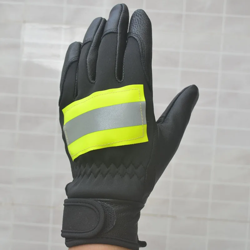 Guantes de entrenamiento de bombero, cuerda de escalada en roca, escalada, deportes al aire libre, rescate, cuero de piel de oveja