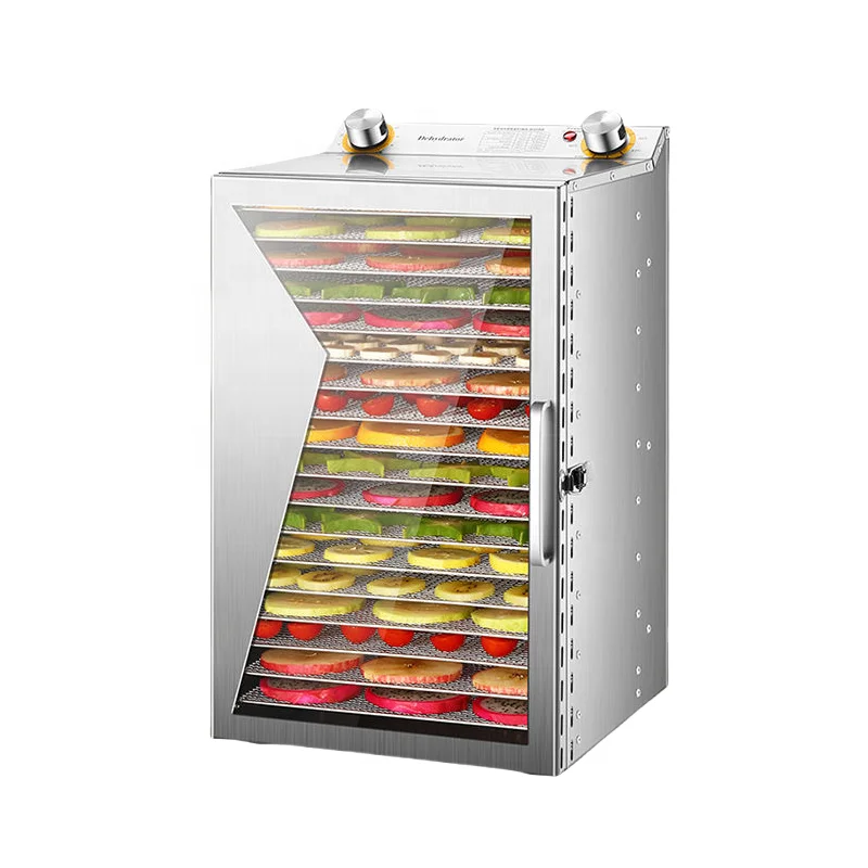 Intelligent Fruit And Vegetable Drying Machine Commercial Household 5/6/8/12/18-Layer Food Dehydrator Machine Cassava Dryer
