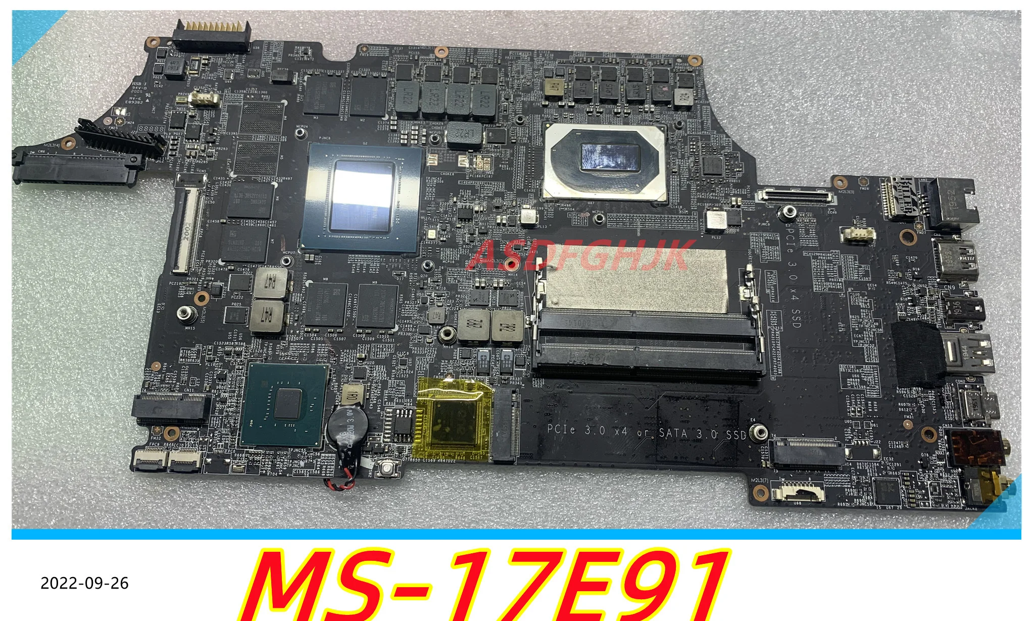 

Оригинальная материнская плата MS-17e91 для ноутбука MSI Ms-17e9 GE75, с процессором I7-10750H и RTX2060M, идеально работает