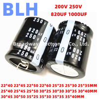 2PCS Aluminum Electrolytic capacitor 200V 250V 820UF 1000UF