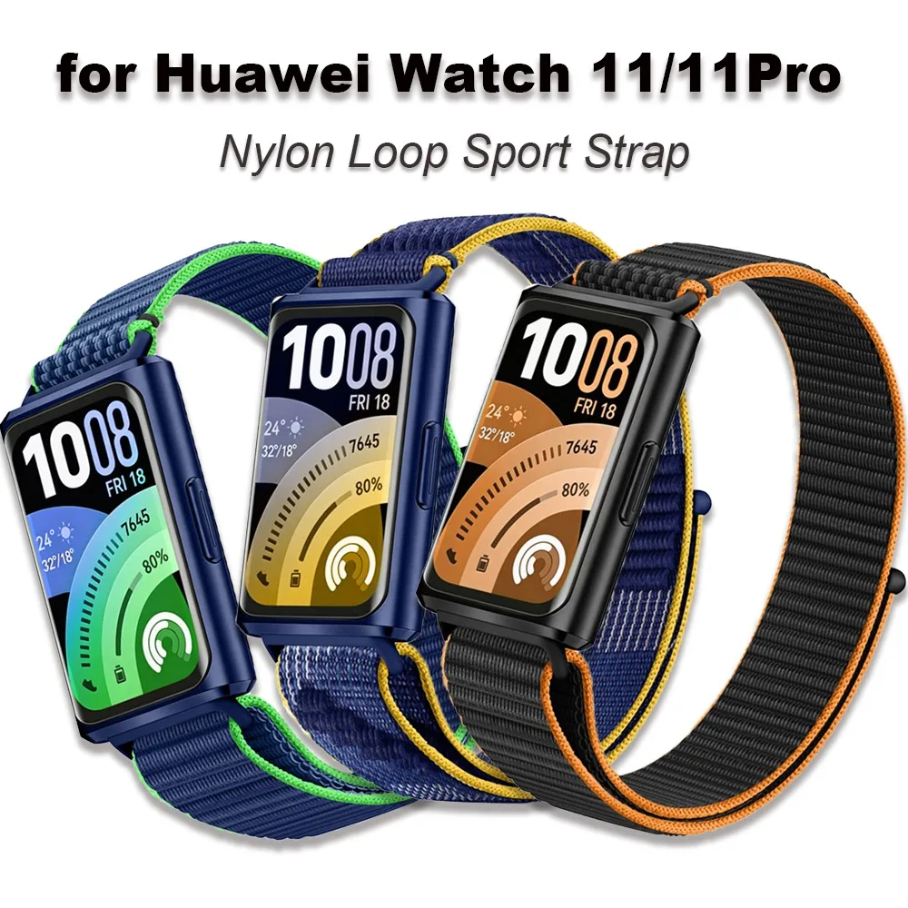 for Huawei Watch 11/11Pro Nylon Loop Sport Wristband Waterproof Replace Bracelets Accessory Women Men Sweatproof Watchband Strap