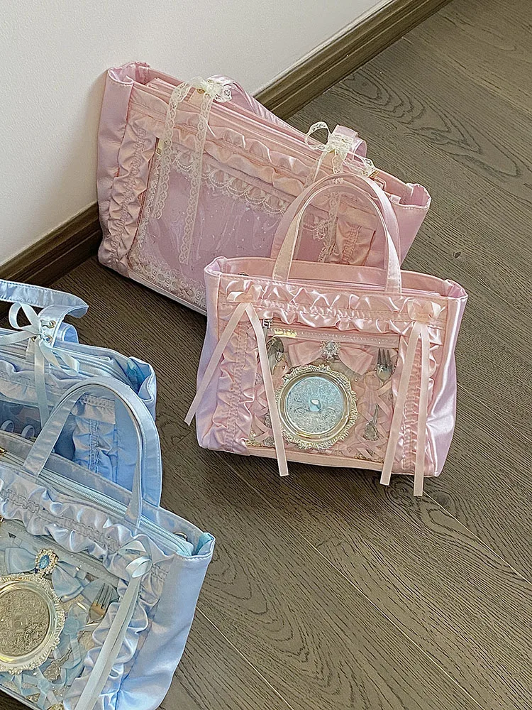 Sweet Casual Handbags for Women Original Design Lolita Handbag Female Tote Bags Ballet Ribbon Girls' Shoulder Bag 2026 New