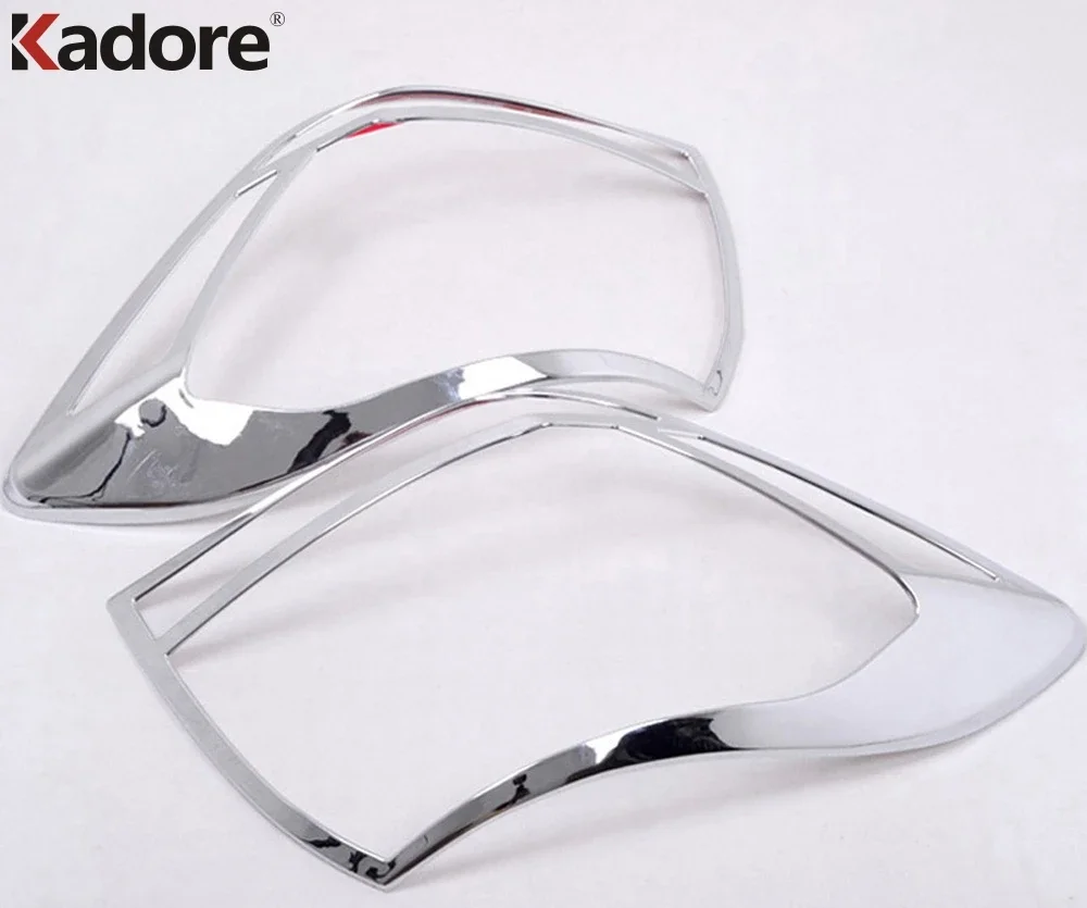 For Toyota Highlander 2012 2013 Chrome Taillight Rear Light Lamp Cover Trim Car Sticker Styling Exterior Accessories