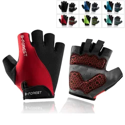 Fingerless Summer Cycling Gloves Man Woman Non Slip Gel Road Bike Half Finger Bicycle Gloves MTB Sports Mountain Bike