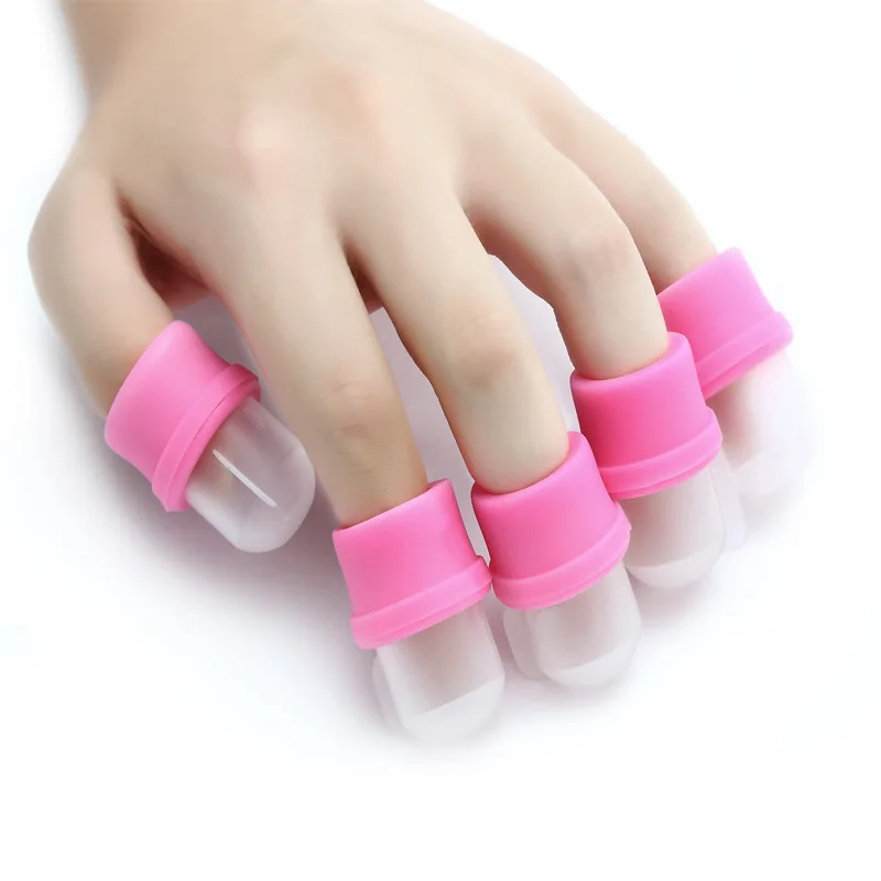 Removedor de esmaltes wearable, DIY acrílico UV Gel Cap Tip Set, venda quente, moda, 10 Pcs