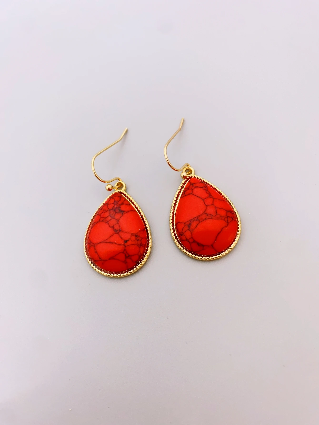 Fashionable Water Drop Alloy Earrings with Synthetic Stone for Women accessories for women