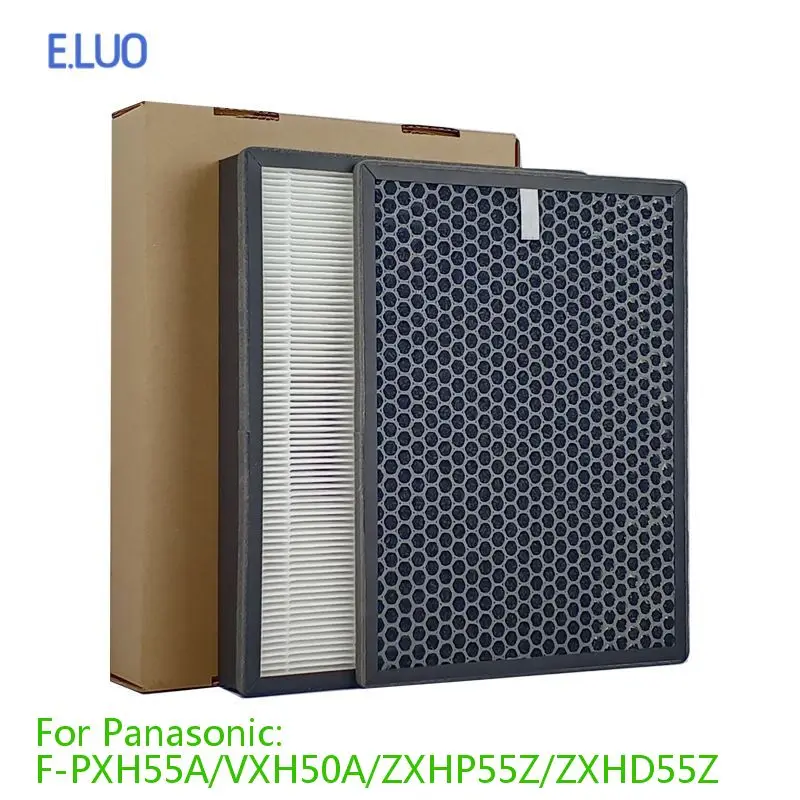 For Panasonic F-ZXHP55Z F-ZXHD55Z Air Purifier Filter HEPA + Carbon Deodorizing For F-PXH55A  F-VXH50A Air purificador Parts