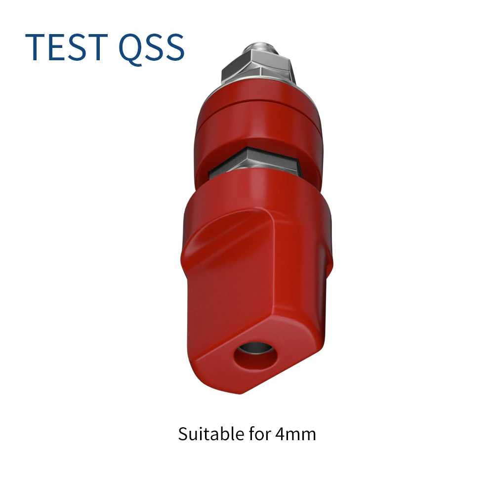 QSS 2 sztuk 4MM M6 gniazdo bananowe zacisk bananowe złącze Jack złącze elektryczne Terminal DIY części Q.50019