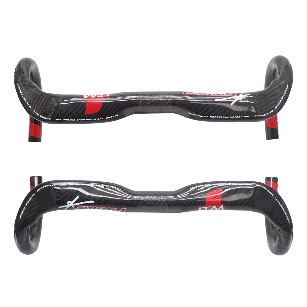 

ITM road bike carbon fiber drop handlebar Internal cable Diameter 31.8mm 3K glossy