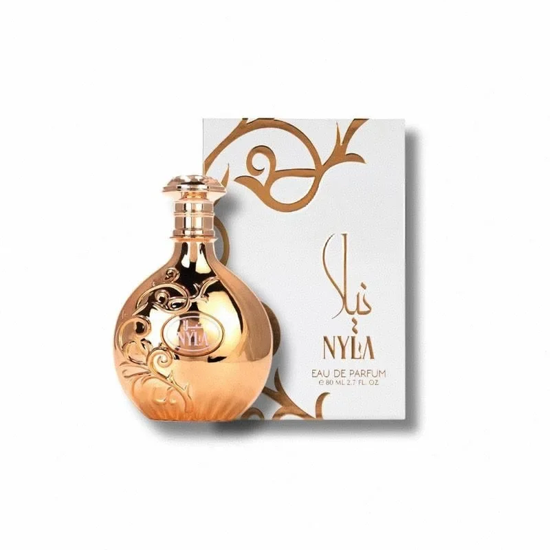 

80ml Luxury Arabic Eau De Parfum Unisex Perfume Spray Iyat Nyla Long Lasting Perfumes Arabian Oud Spray Fragrance for Woman