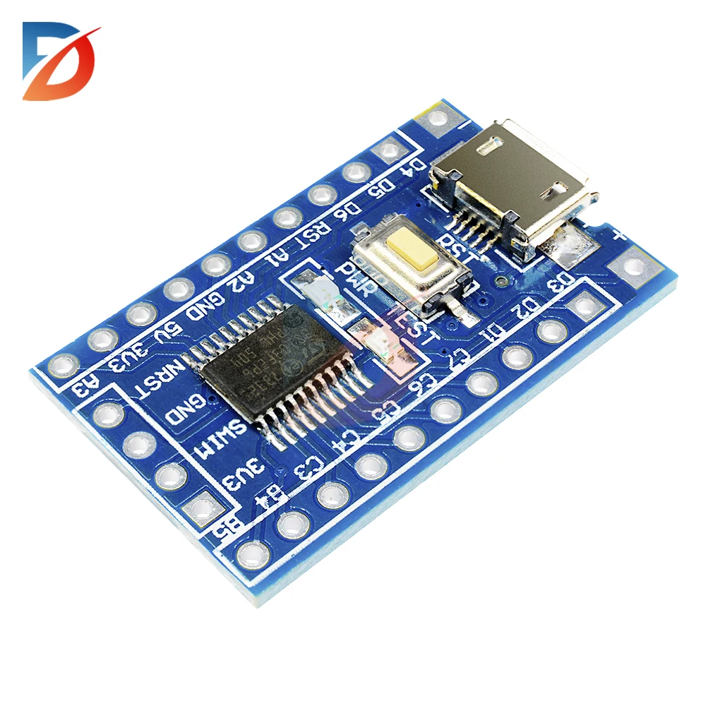 1PCS STM8S103F3P6 Entwicklungsboard LED-Anzeige Micro USB 5V/3,3V STM8S STM8 Mindestsystem-Kernmodul für Arduino