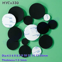 Dia 4.5-20mm Round Self Adhesive Backing Silicone Rubber Furniture Pads Anti-Slip Shock-Absorbing Cushion Cabinet Feet Spacer