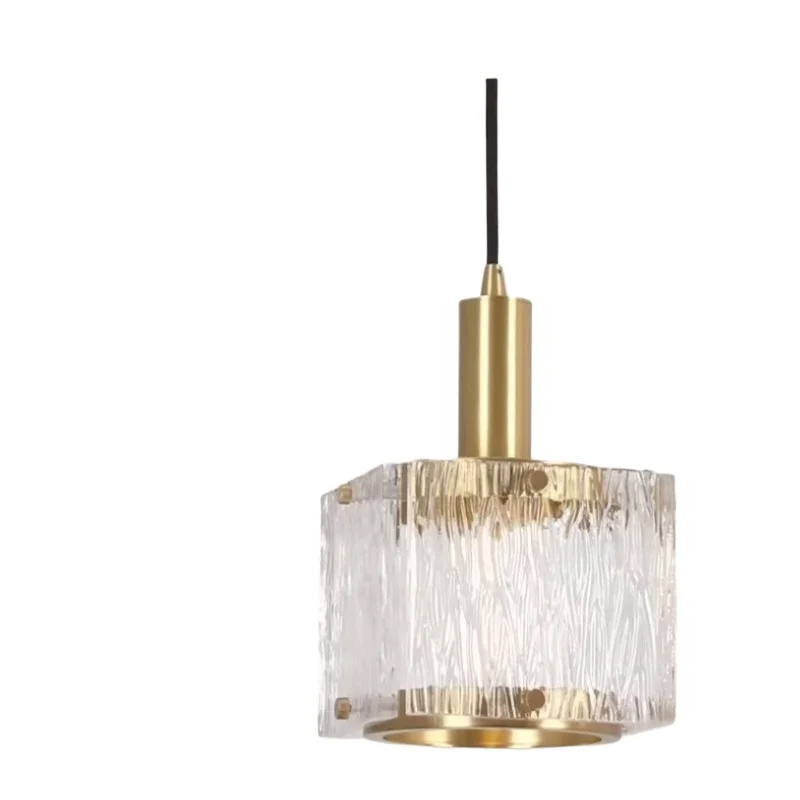 

Nordic light luxury bedside small chandelier post-modern minimalist bedroom single-head chandelier restaurant bar