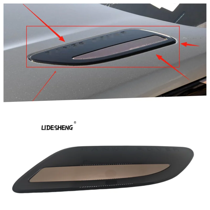 

LR 110610 LR 092709 LR 153965 Воздухозаборник капота отсека двигателя для Land Rover Range Rover Velar 2018-2021, яркая медь