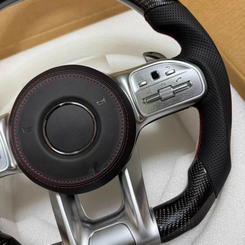 For Mercedes-Benz AMG Factory direct sale:  carbon fiber steering wheel assembly, multi-function buttons and paddle