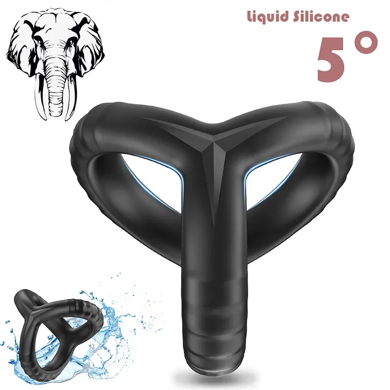 

Elephant Liquid Silicon dick lock Men's Penis Cock Sperm Locking Ring Prepuce Ring Delay Ejaculation Penis Ring