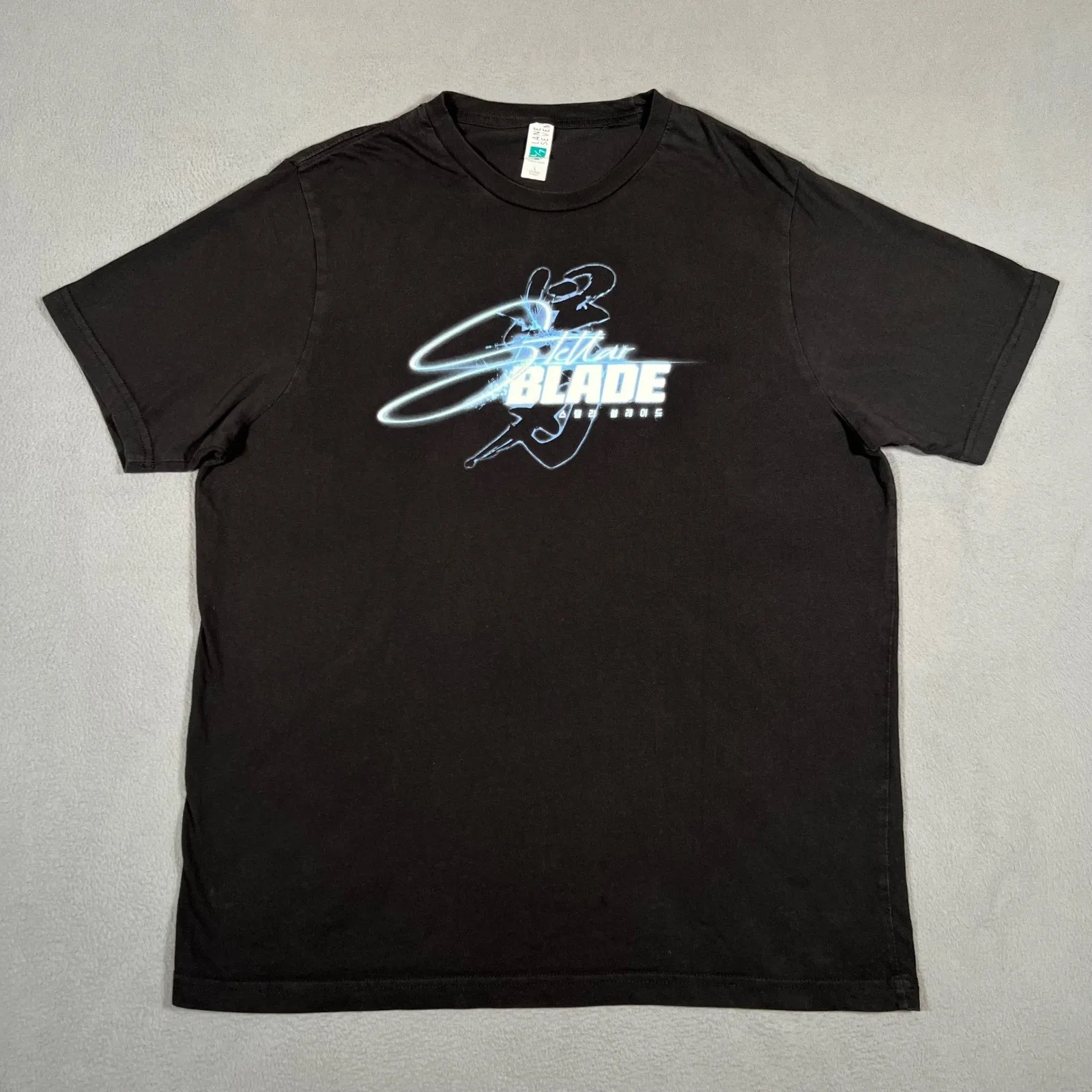 

Stellar Blade Video Game T-Shirt Mens Size L Black Graphic Logo Gaming Eve