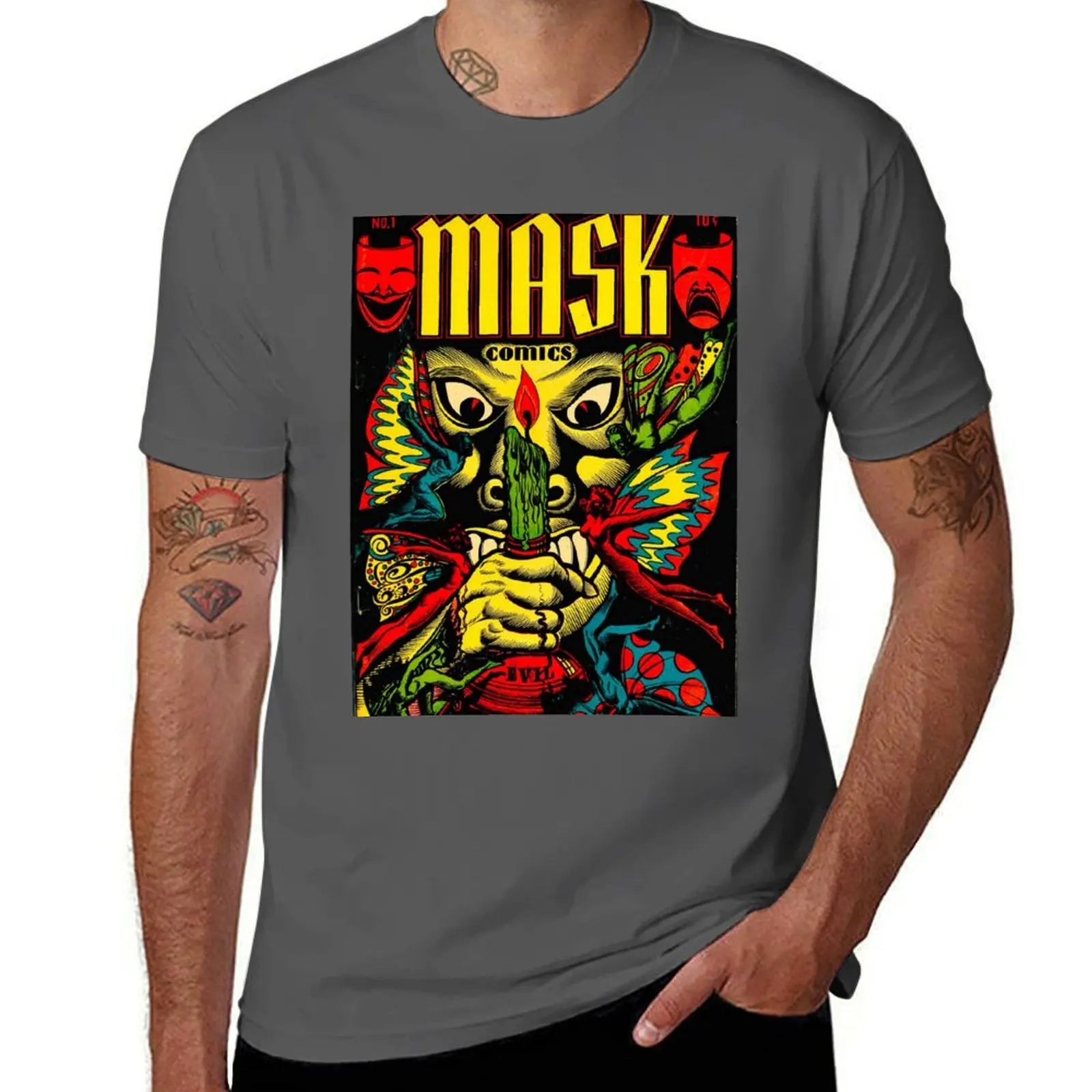 

MASK COMICS #1 T-Shirt funny t shirts man anime tshirt t shirts for man graphic funny T-Shirt