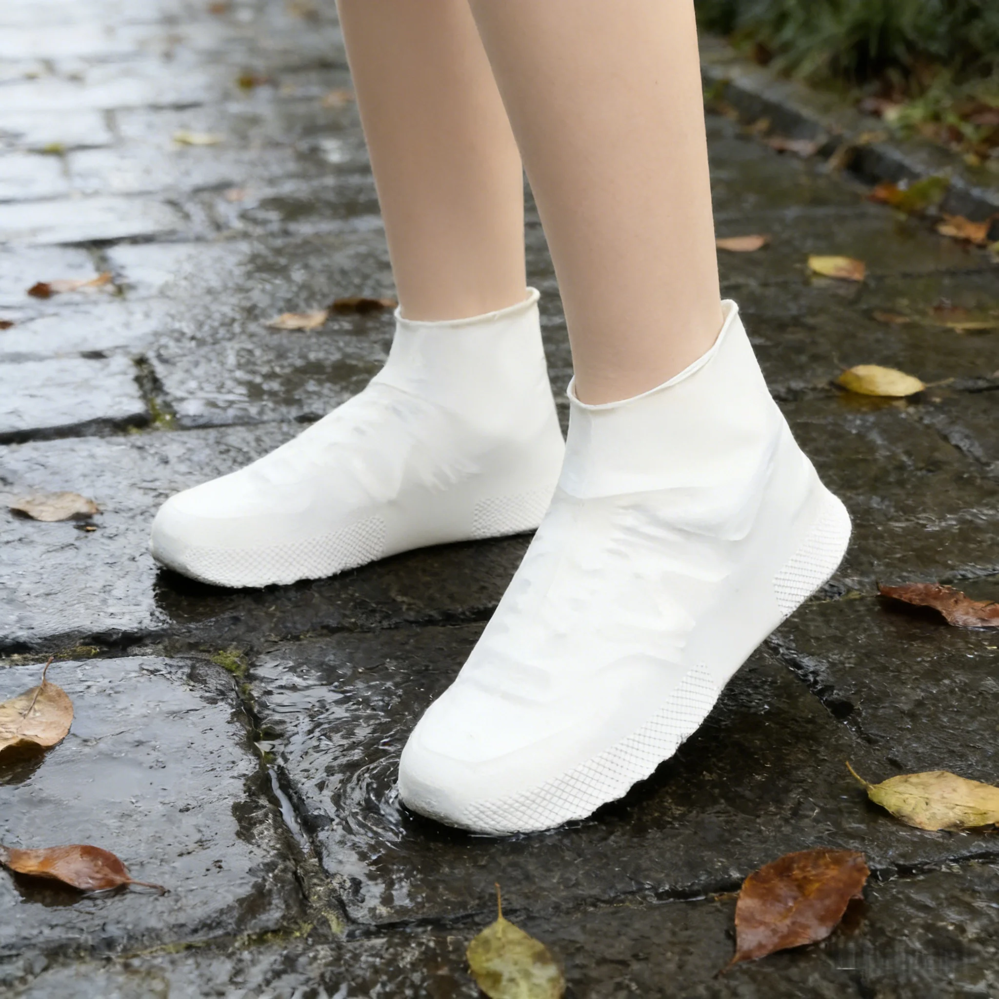 

Профессиональные латексные бахилы (2 шт. в упаковке): превосходная водонепроницаемость, прочность и удобство для использования в помещении и на улице.