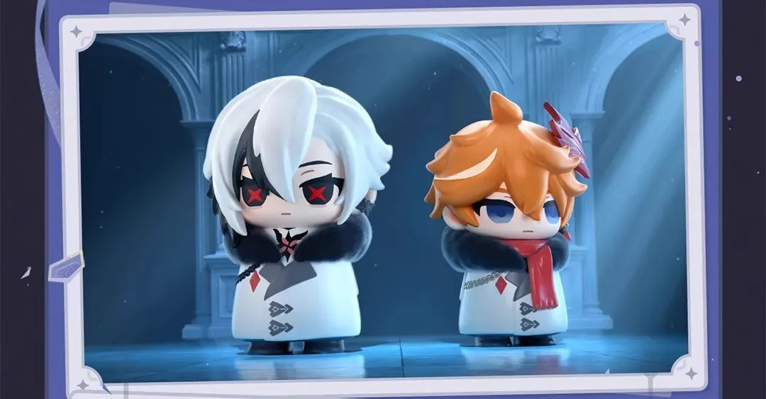 Heiß begehrte Original Genshin Impact Fatui Harbingers Chibi Blind Box Figuren Merchandise Puppen Ornament Überraschung Trendiges Spielzeug Geschenk – Detail 8