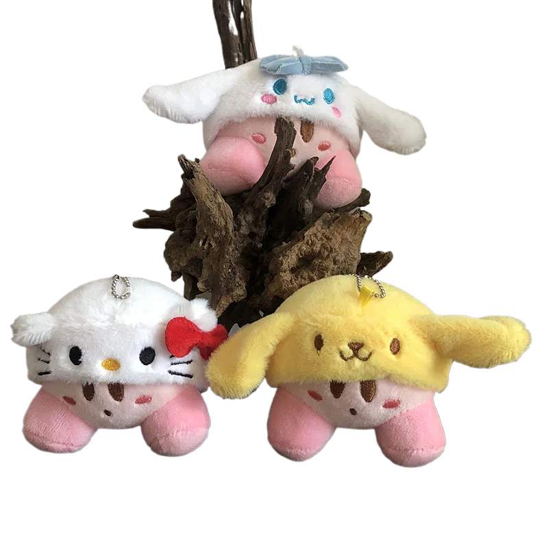 

Cartoon Star Kirby Soft Plush Doll Kawaii Kitten Decoration Props Kids Birthday Cute Gift Toy