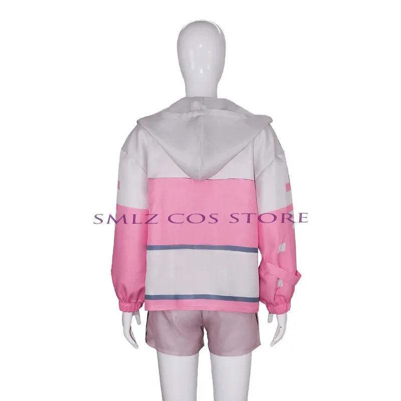 Li Tianchen Tianxi Cosplay  Anime Arrogant Girl Link Click Costume Pink Uniform Wig Party Activity Role Play Outfit for Women
