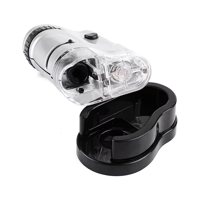20-40X Handheld Microscope Mini Jewelry Magnifier Portable Microscope with LED Light Focusing Adjustable Magnifying Loupe