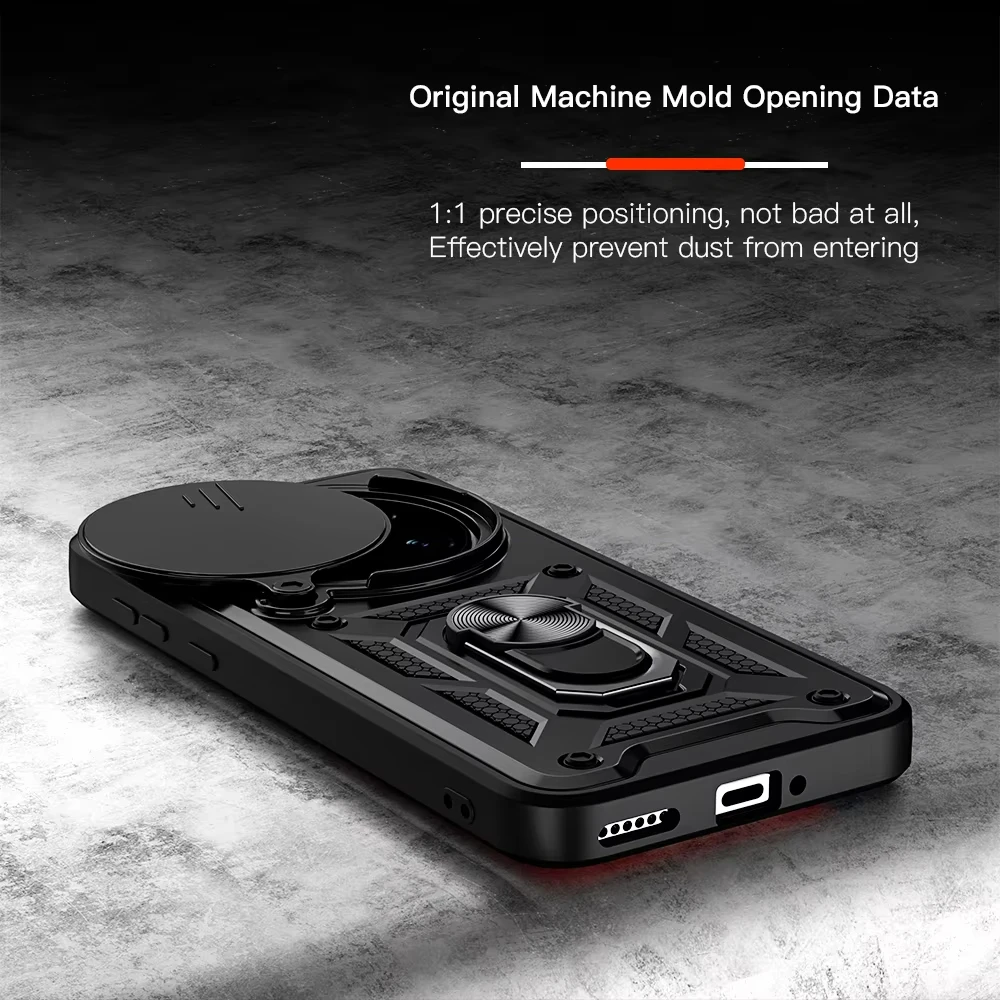 Case For Huawei Honor 7 Pro 5G / For Honor Magic 7 Lite Camera Lens Cover Phone Ring Stand Armor rotate Cover
