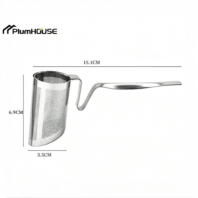Stainless Steel Clip Hanging On Cup Tea Strainer Cup Clamp Tea Infuser With Long Handle Fine Filter For Home Office Daily view 6