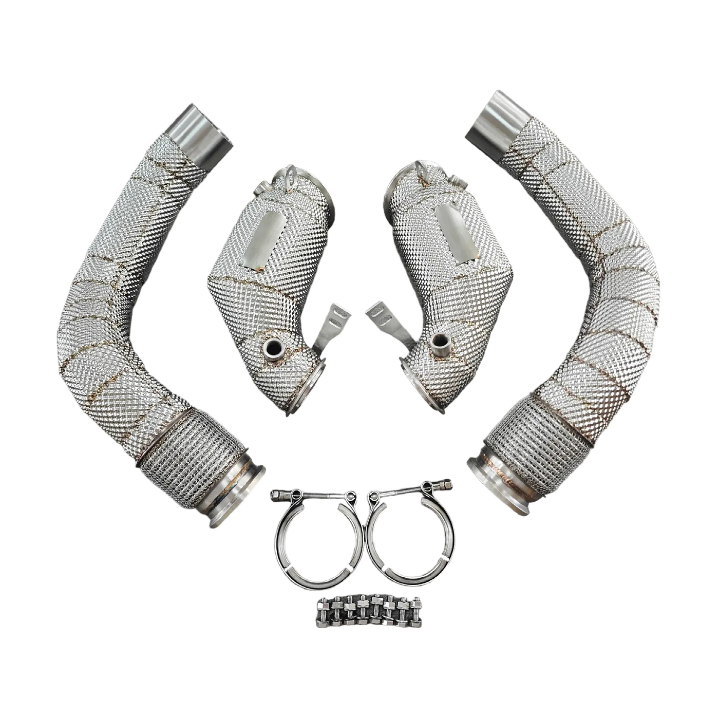 

Catted Heatshield Downpipe For BMW M5 F90 Racing Downpipe