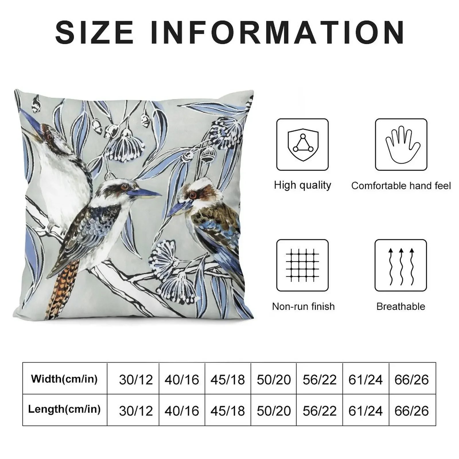 Kookaburra Laugh Throw Pillow Pillowcases Cushion Covers Sofa Cushions For Decorative Sofa pillow