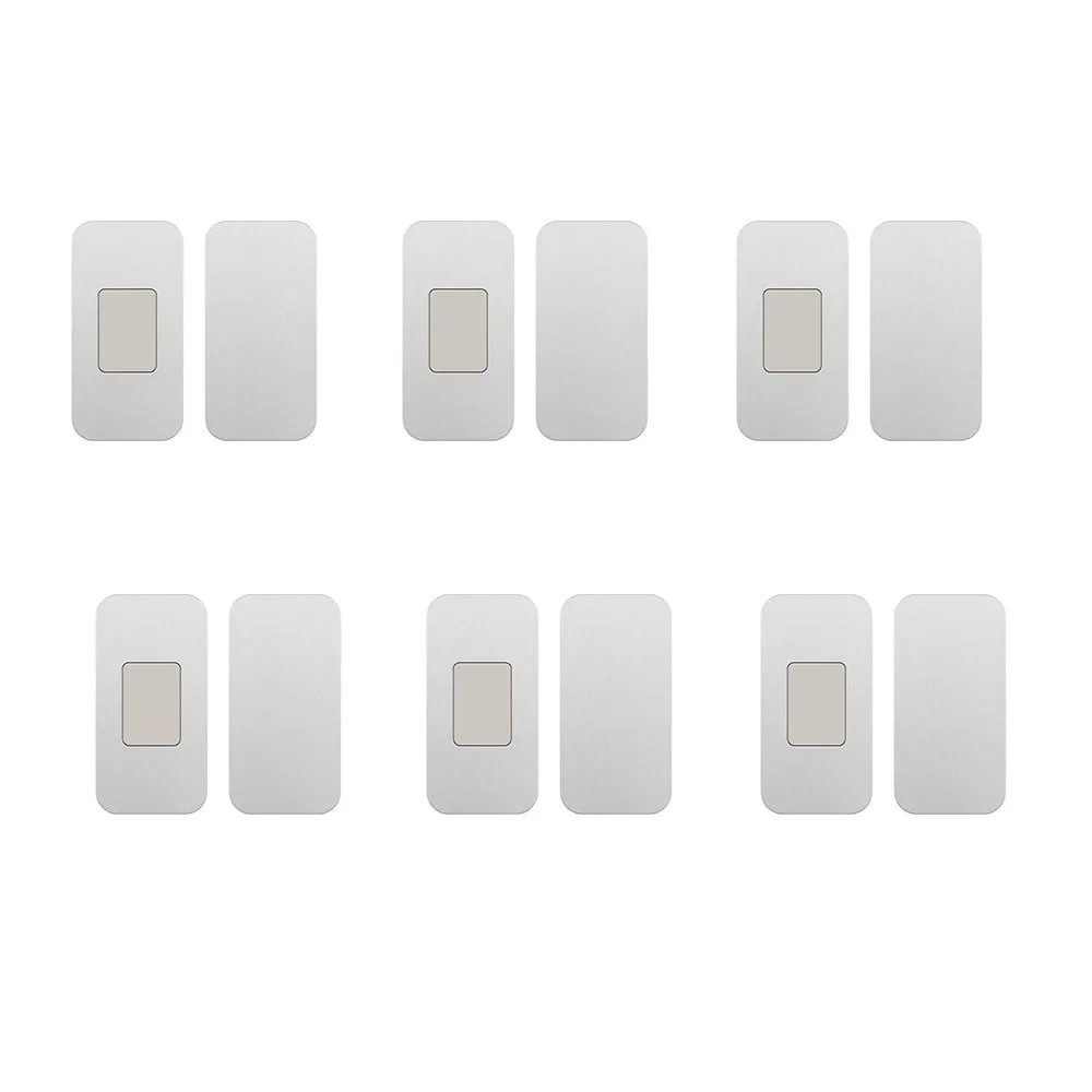 

6Pcs/set Strong Magnetic Door Closer Self-adhesive Invisible Design Cabinet Catch Ultra-thin Punch-free Door Attraction Patch