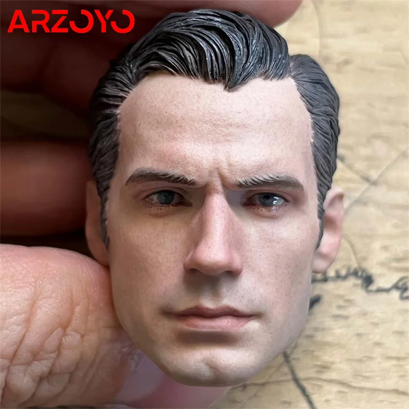 

Two Style 1/6 Scale Henry Cavill Head Sculpt Male Head Carving Model Fit 12" Action Figure Body