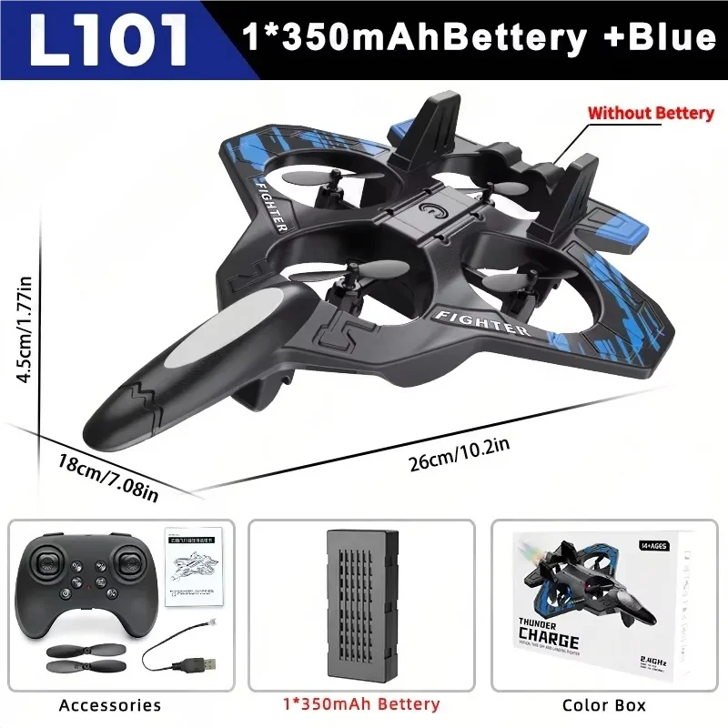 

Новая радиоуправляемая модель самолета L101 из пенопласта 2.4G с дистанционным управлением, функцией переворота и цветными LED-подсветками, подарок для детей