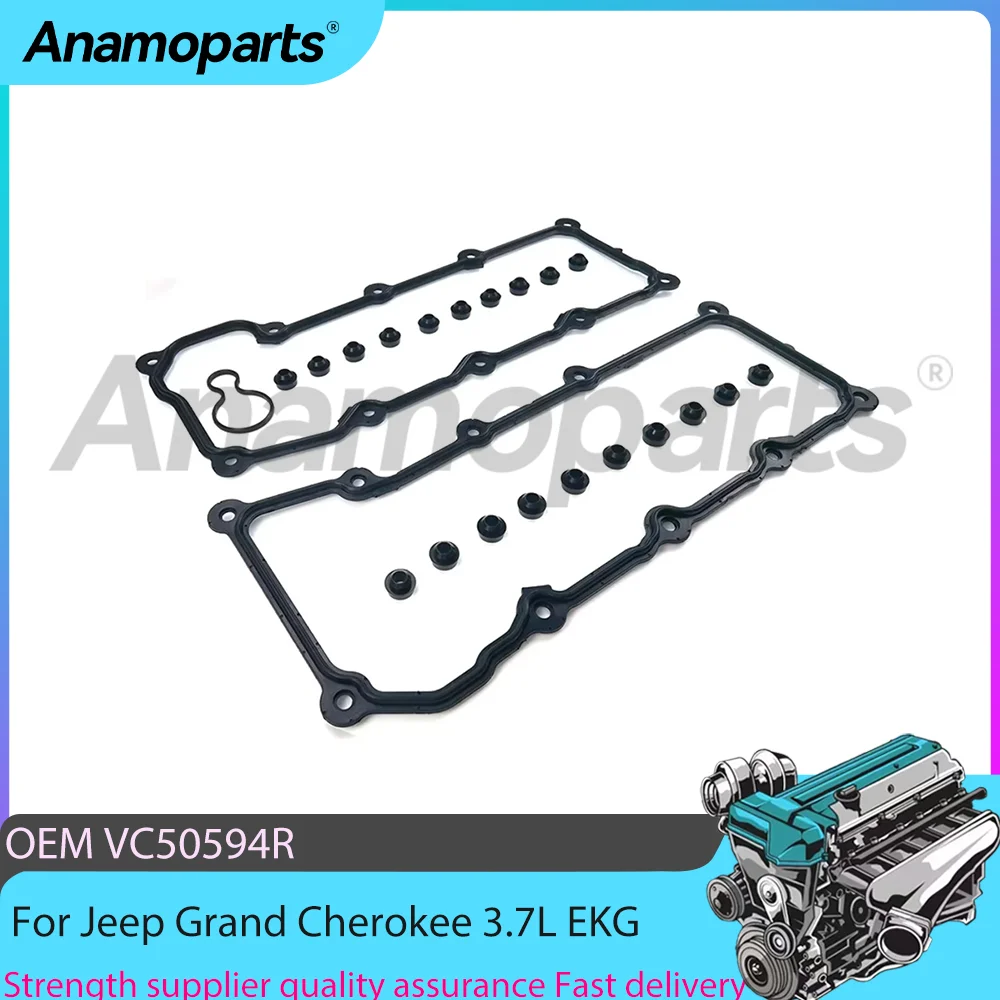 

Детали двигателя, прокладка крышки клапана, подходит для 3,7 л V6 для Jeep Grand Cherokee Dodge Liberty Dakota Durango RAM 1500 3,7 л EKG 2002-2005
