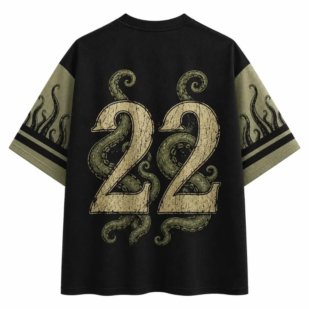 2026 Best-selling Fun Octopus Pattern 3D Print Moisture-Wicking Street Fashion Trend Loose V-Neck T-Shirt for Both Men and Women
