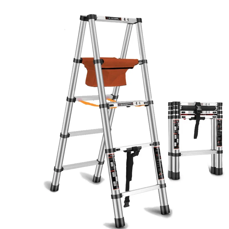 

for Multifunctional Ladder Reinforced Anti-sway Folding Telescopic Ladder Thickened Aluminum Alloy Engineering Ladder