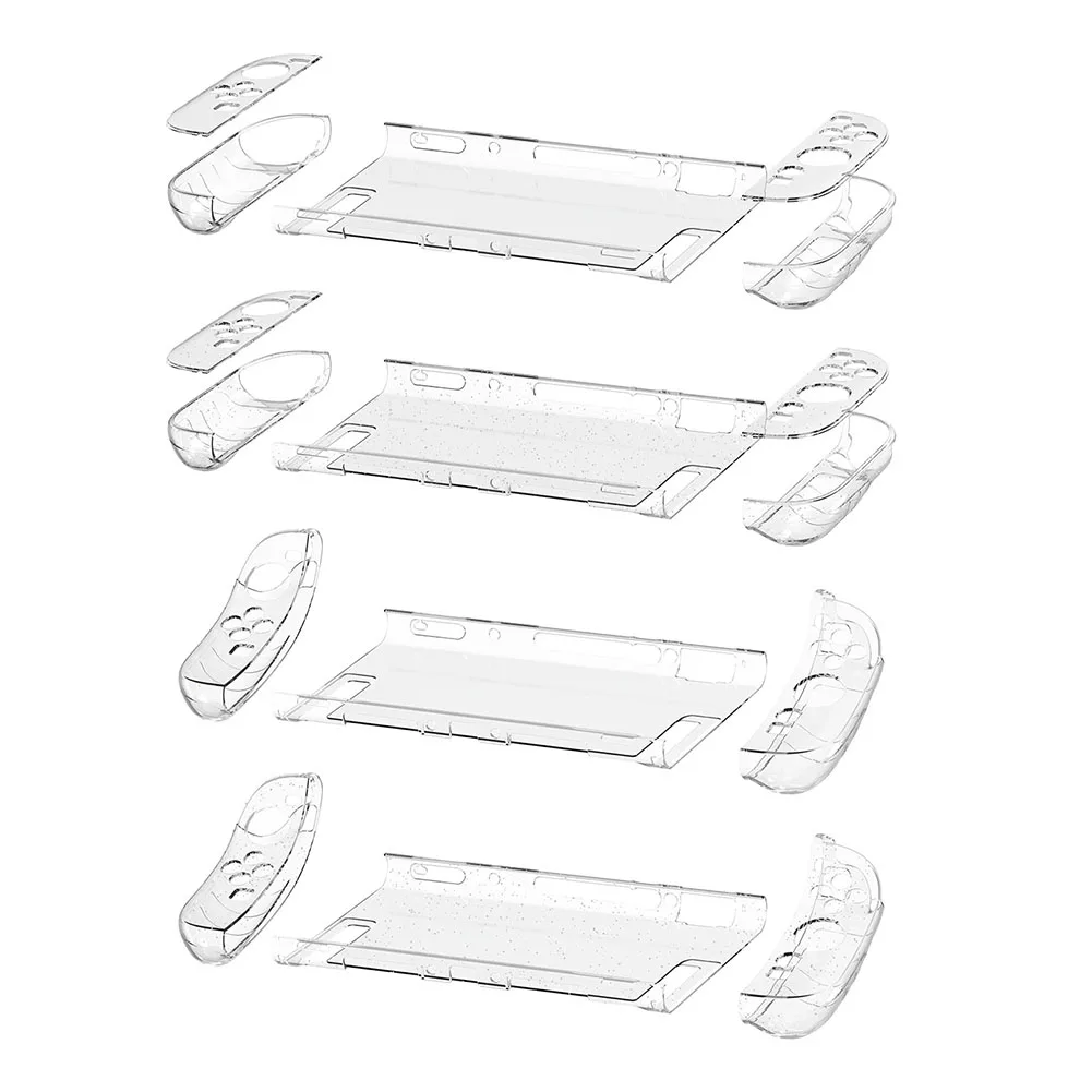 Clear Storage Case Anti-Scratch Transparent Protector Cover Shockproof Hard Shell Case Split Design for Switch 2 Accessories
