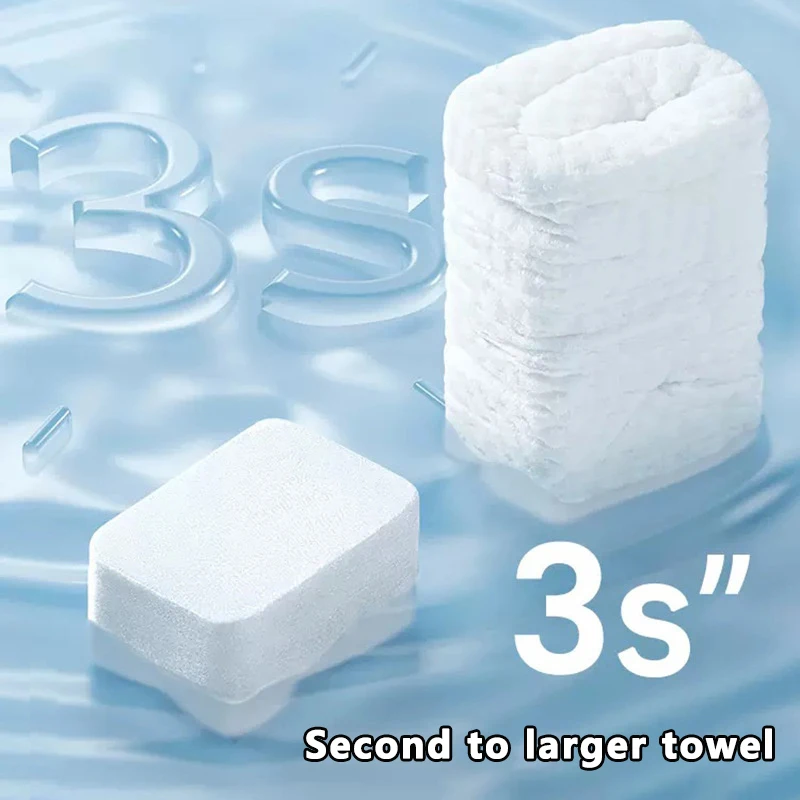 20 Pc Portable Disposable Compressed Towels Soft Small Face Towels Travel Absorbent Compressed Towels Travel Essentials
