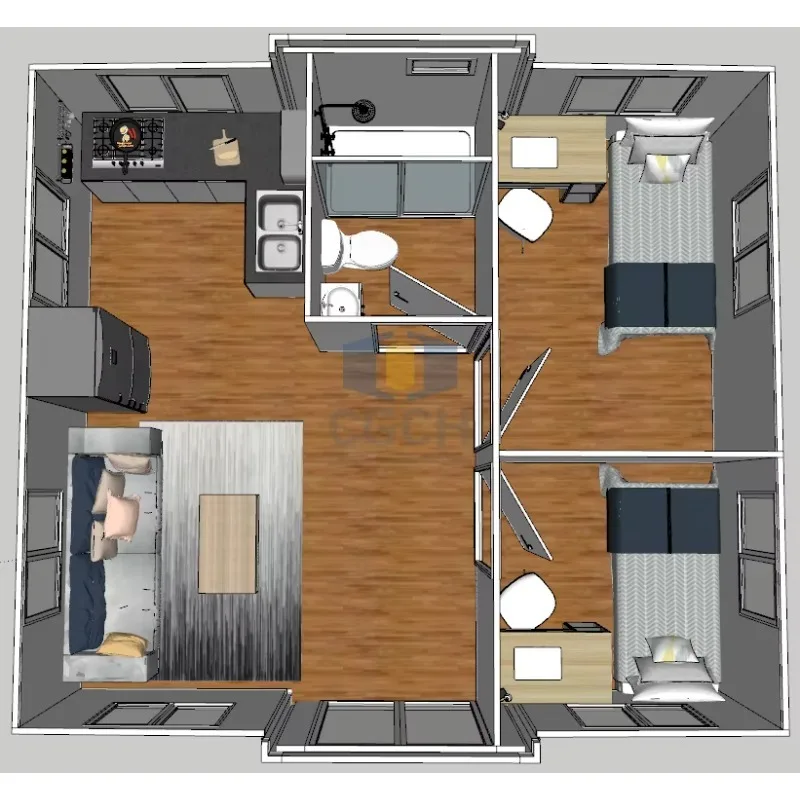 Prefabricated Container House Modular Mobile Tiny Home Wall Residential Container Homes Folding House Prefab Building Villa