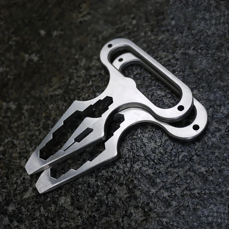 Self Defense Weapons Outdoor EDC Survival Tool Defence Personal Keychian Stinger Bottle Combination Opener Wrench for Men Women