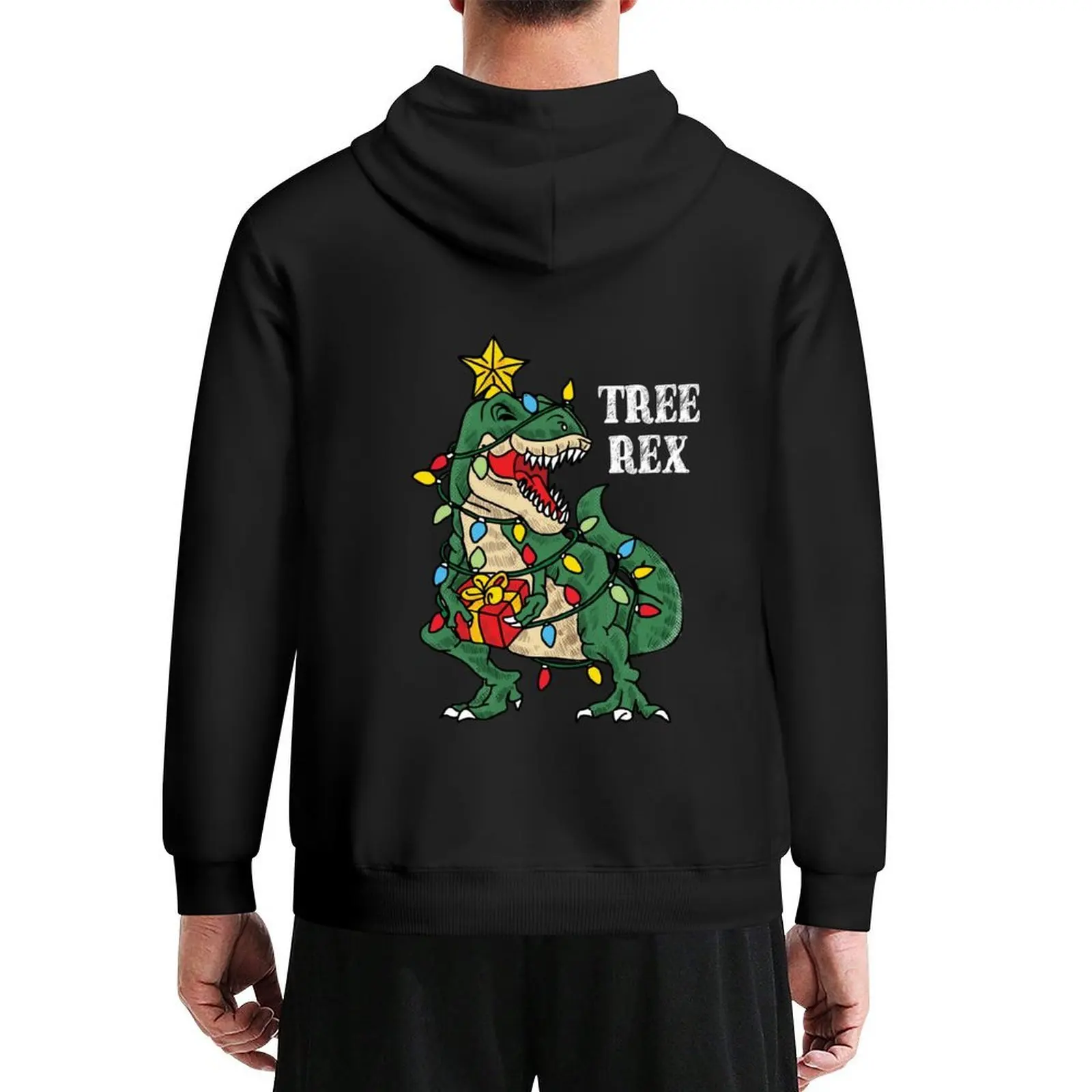

Christmas Dinosaur Tree Rex Funny Xmas Gifts For Kids Boys Girls Hoodie male clothes men's clothes new hoodies and sweatshirts
